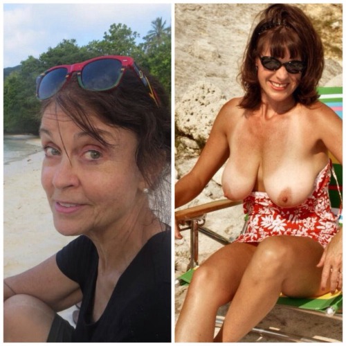 tropicstudio:  Cougar de 60 ans nue au bord de la plage  Get your daily lot of stunning cougars and 