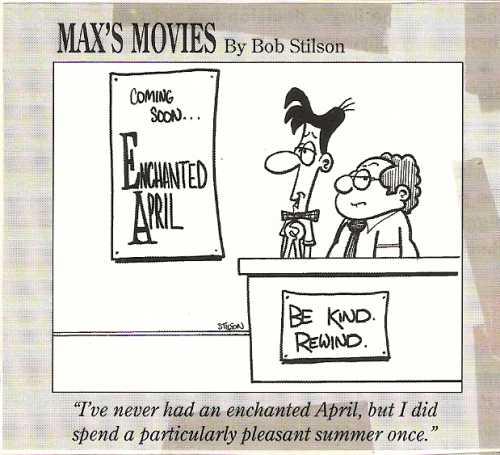 &ldquo;Max’s Movies&rdquo; by Bob Stilson was a comic that appeared in one of the vide