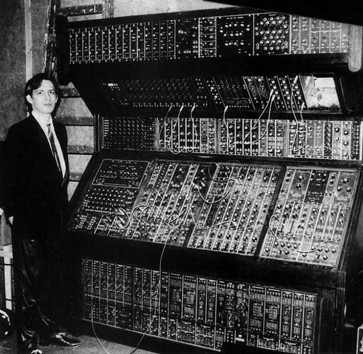 you-and-oblivion:
“Hans Zimmer and a Moog modular synth, 1970
”