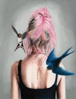pixography:  Carlos ARL ~ “Swallows”, 2015[Artists on Tumblr]