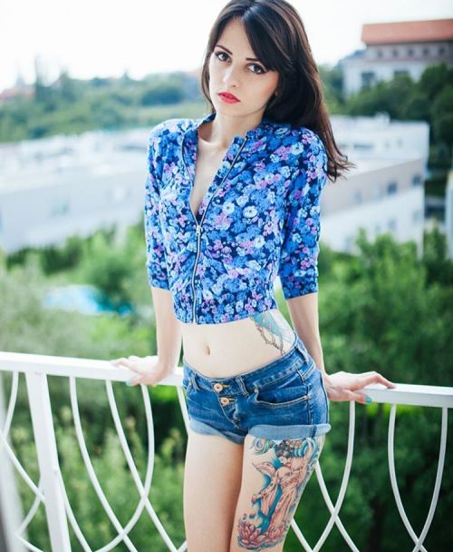 Summer 2013, #shootportraits #blue #portrait_perfection #croatiangirl #zagreb #colortattoo #girlswit