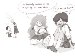 Flafly:  I Bet Amethyst Doesn’t Know How Much Pearl Loves Her. :3  Hnng &Amp;Lt;3
