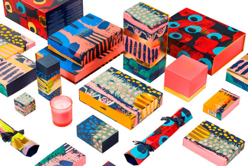 Holiday packaging inspired by Aboriginal art for Australian brand MECCA