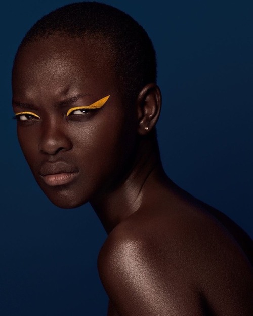 Haddy Ndure by Mike Ruiz for Glassbook Magazine, makeup by Joanne Gair