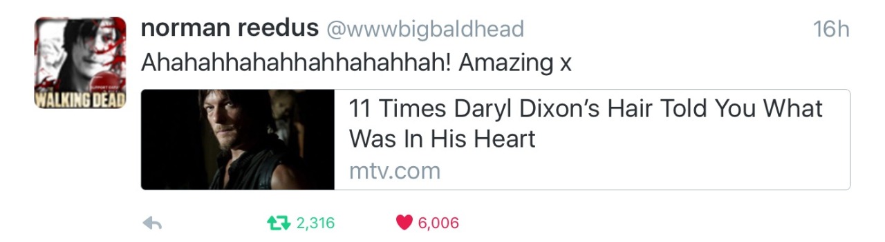 reedus-place:  https://twitter.com/wwwbigbaldhead/status/699055488227348480I love