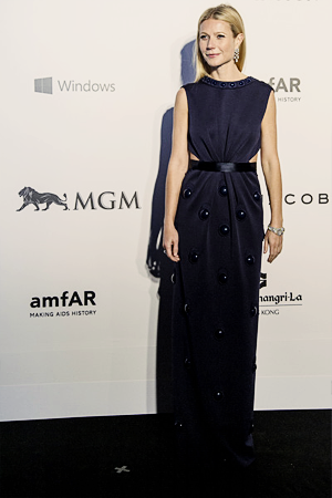 gwynethpaltrowdaily:Gwyneth at the 2015 amfAR Hong Kong gala