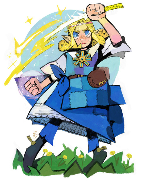 heytherechief:Another Zelda’s Adventure Zelda! Did a speedpaint of her this morning! Wave that magic