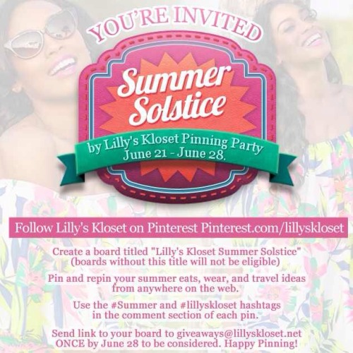 Come celebrate the first day of summer with Lilly’s Kloset as we discover fabulous summer ideas duri