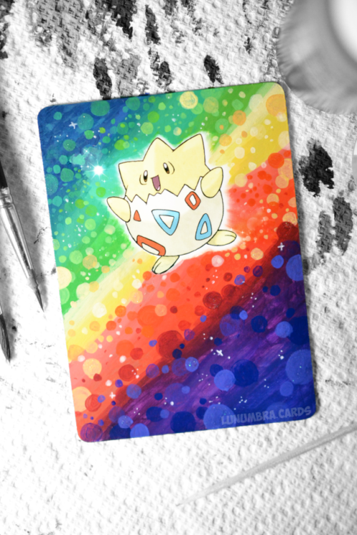 Togepi AlterThis card background is a simple idea, but it’s so colorful and cute XD  I felt sorry fo