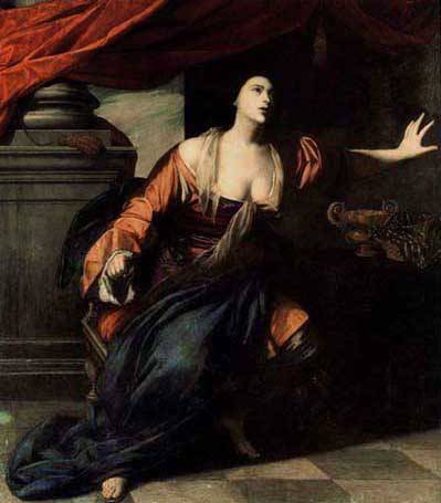 artemisia-gentileschi-art: Lucretia, 1642, Artemisia Gentileschi