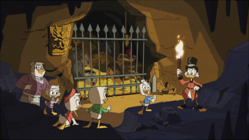 alicekaninchenbau: References to Carl Barks’ Work in the DuckTales Reboot Opening Cave of Ali 