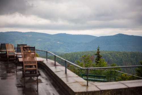 Mont Sainte-Odile is a 763-metre-high peak in the Vosges Mountains in Alsace, France