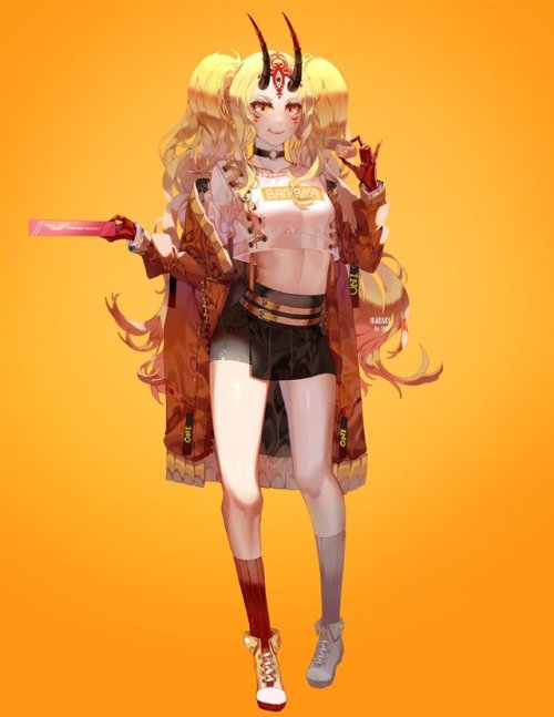 Sheiさんのツイート: &ldquo;I want to draw FGO girls in casuals~ Our sweet-loving banana oni Ibaraki is 1st 