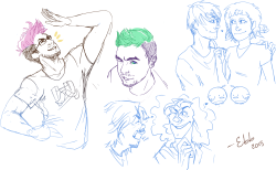 egobangbangintotheroom:  sketchdump! dunno which to finish gahhhh 