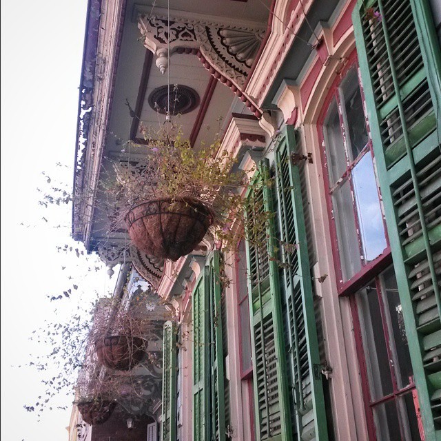 Beautiful #architecture in the #FrenchQuarter of #neworleans during #mardigras #MardiGras2015.