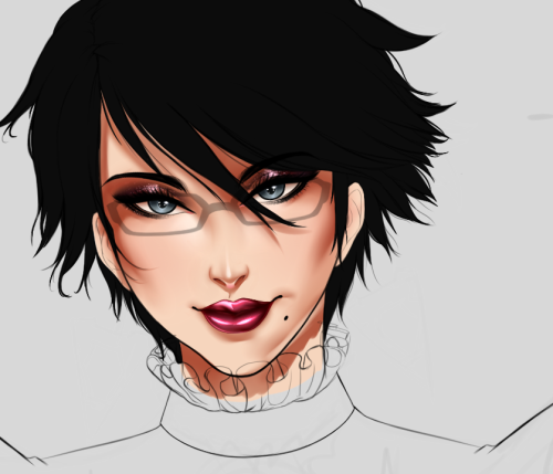 Even though I’m quiet, I’m working hard! I still gotta fix a few things bothering me on her face looking off, but the daki is coming out very nice! I can’t wait to get my first print done :’D my first real printing my own stuff I’m happy with.