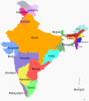 Mainly spoken languages in India.