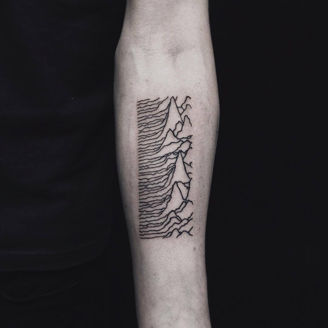 Tattoo uploaded by Felipe Toledo  Unknown Pleasures  Joy Division  joydivision Unknown  Tattoodo