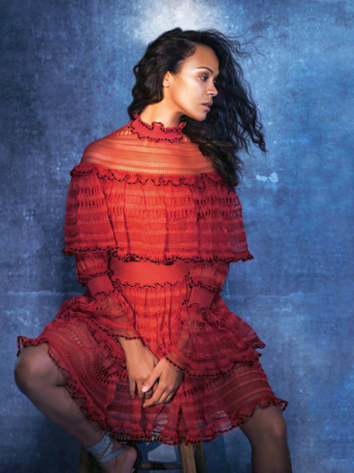 flawlessbeautyqueens:Favorite Photoshoots | Zoe Saldana photographed by Kurt Iswarienko for GRAZIA I