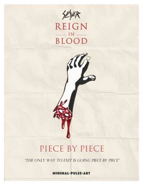 SLAYER - ‘REIGN IN BLOOD’ (1986) - Concept Posters 