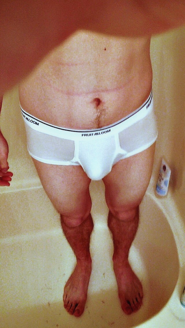 vegetasaiyanprince:  Wetting my briefs in the shower, before and after.  VERY hot!!!