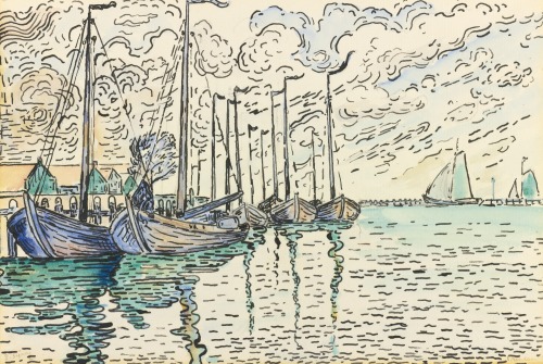  Paul Signac Volendam, Barques de pêche1896 