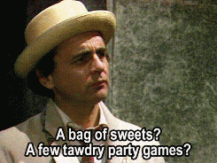 cleowho:“A bag of sweets?”The Happiness Patrol - season 25 - 1988