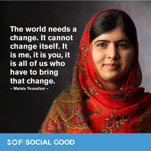 sofsocialgood:Happy 19th birthday, ‪#‎Malala‬!More Malala Yousafzai posts