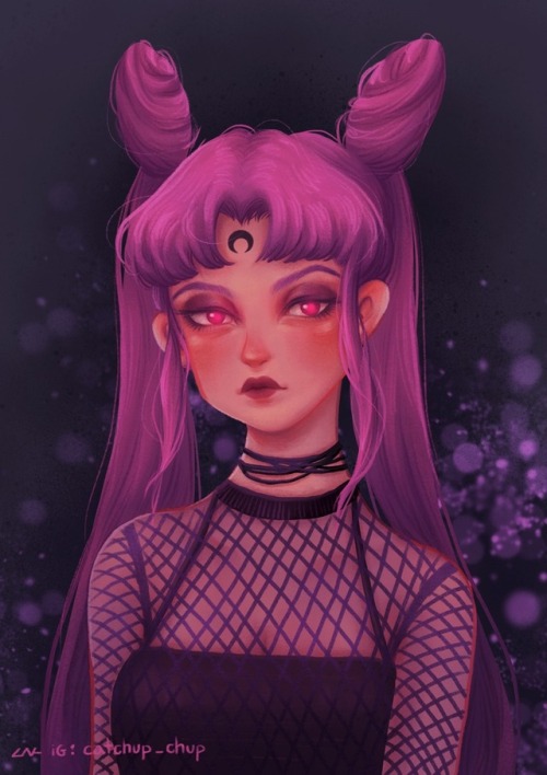 catchupchup:”Black lady”. The corrupted version of Chibiusa Tsukino from Sailor Moon ani