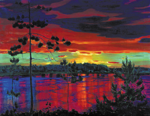 wtxch:Arkady Rylov (1870 - 1939 )Sunset ,1917