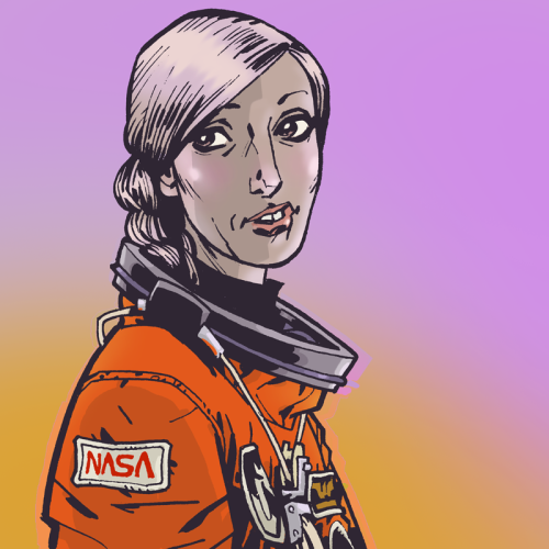womenrockscience:  Happy Birthday NASA They just turned 55. Lets celebrate with portraits of amazing female astronauts by legendary comic book illustrator Philip J Bond Can you guess the names of the astronauts from the drawings? Check out the rest of