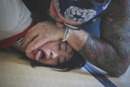 strictly-dirtyvonp:  Insights of my session with Poppy Hinako. I am so glad Steph capture those moments. Kinbaku is not about nice patterns and suspensions its all about emotions and feelings you give and and the one you receive.Pictures by @calamitysteph