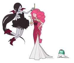 hotchococoa:  dress time with marcy and PB