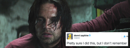 captaincentenarian:Bucky + Tweets (part 2)[Bucky part 1] [Steve version]