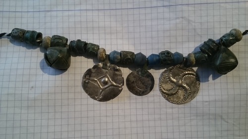 tumuseum: Viking jewelry: silver pendants-amulets and beads. 10-11 centuries.