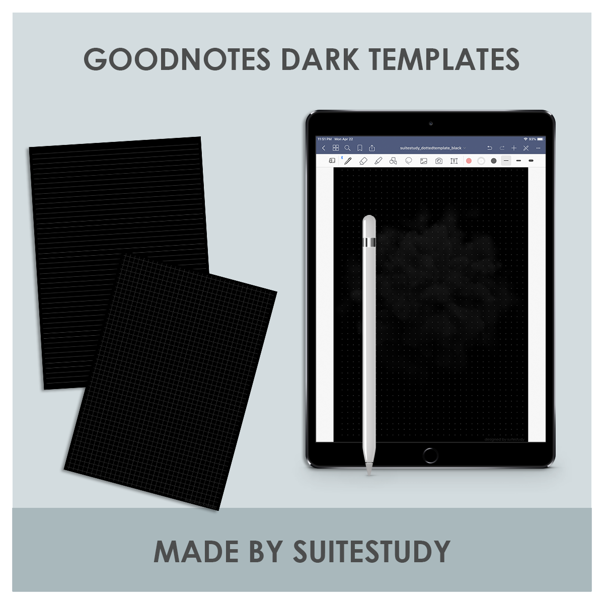 Janna's Studyblr — Free Dark Digital Page Refills for Goodnotes ...