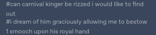 Can I Hold Carnival! Kinger's Hand And Maybe Give Him A Little Kiss On The Cheek Please? I Love Him So