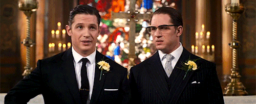 plutoandpersephone:Tom Hardy as both Ronnie and Reggie Kray in Legend (2015)