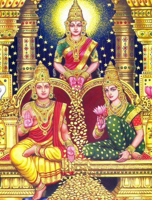 Lakshmi, Kuvera and Riddhi