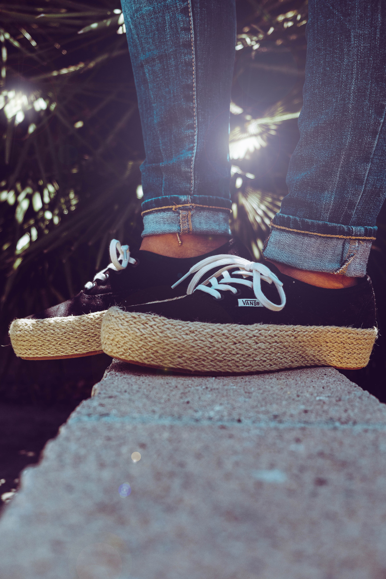 vans espadrille platform