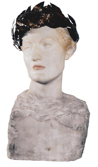 theyvcreation:A Young English Woman, Fernand Khnopff (1858-1921) , 1898 Polychromed Marble  45 