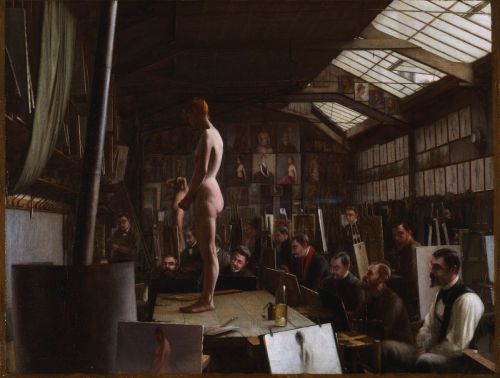 Bouguereau’s Atelier at the Académie Julian, Paris (1891). Jefferson David Chalfan (American, 