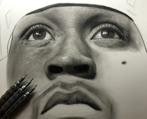 Work in progress drawing of the Allen Iverson.More on Instagram @ Wega13art 