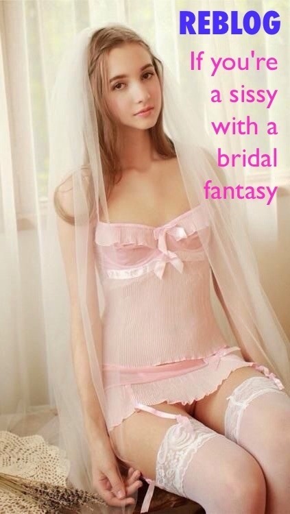 crossdresser-rebecca: outcastsissy: Yes Yes! Bridal lingerie is the best lingerie