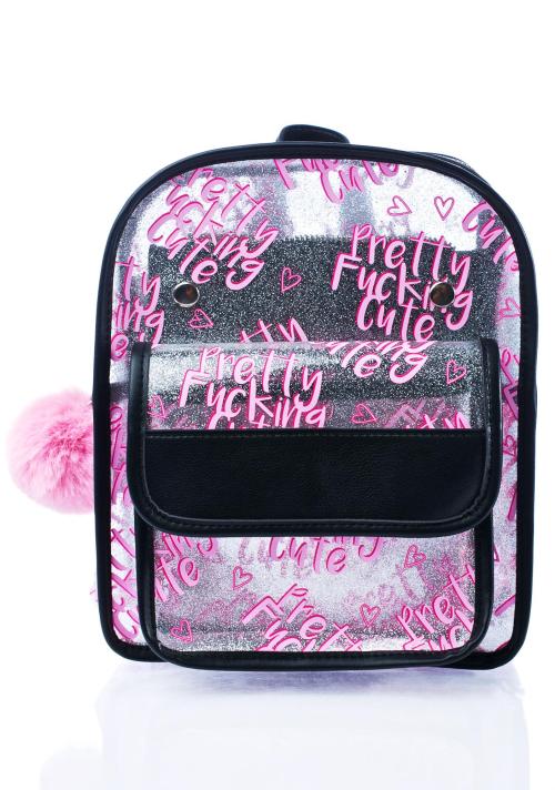 snowwhite-blushpink:  thelosersshoppingguide:  Pretty Fucking Cute Backpack  really, buy me this. 