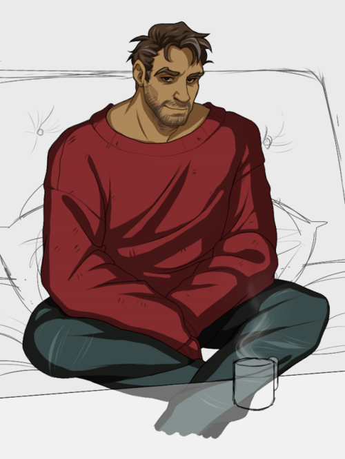 Sometimes, all you can ask for is a nice big sweater and a friend.(Still a work in progress but I mi