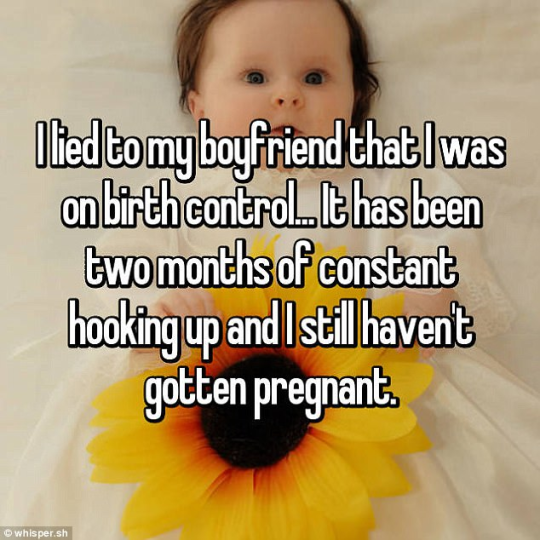 XXX People reveal why they lied about using contraceptives photo