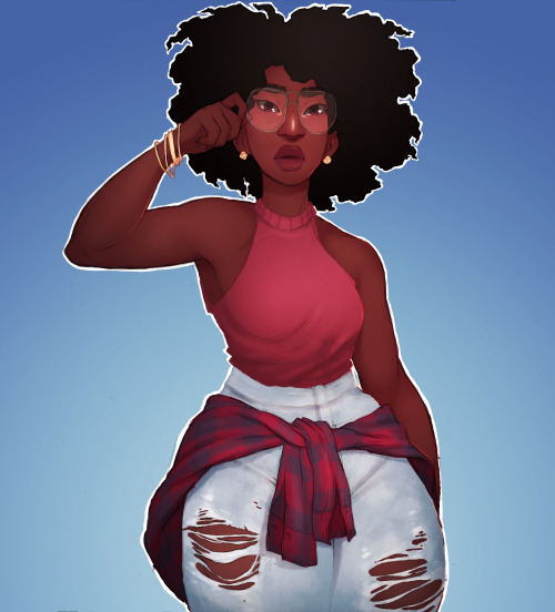 mulchling:garnet as the cool lesbian from yr womens studies class everyone is too nervous to talk to even though she’s a huge dork ps here’s a process video