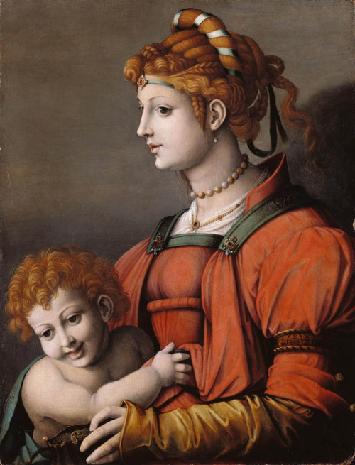 Portrait of a Woman and Child (Allegory of Liberality), Francesco Bacchiacca, ca. 1525-1535