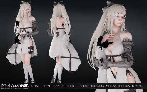 mimoto-sims: NieR Re[in] Zero Drakengard 1 colorcustom iconsHQ texturesthis set include: cloak, dres